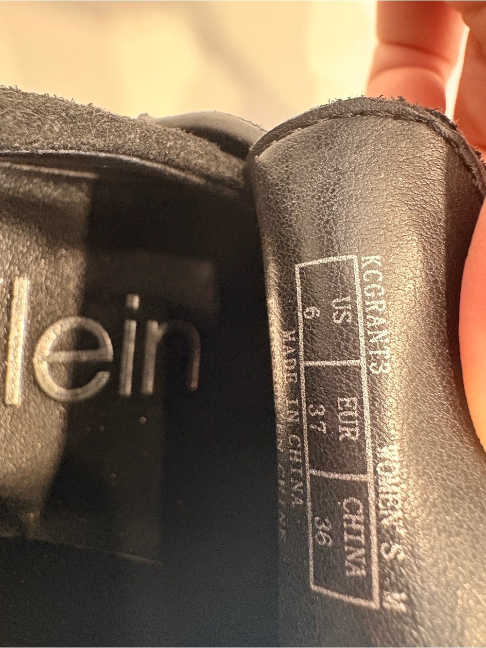 Calvin Klein Black Suede Lug-sole Penny Loafers - Picture 4 of 4